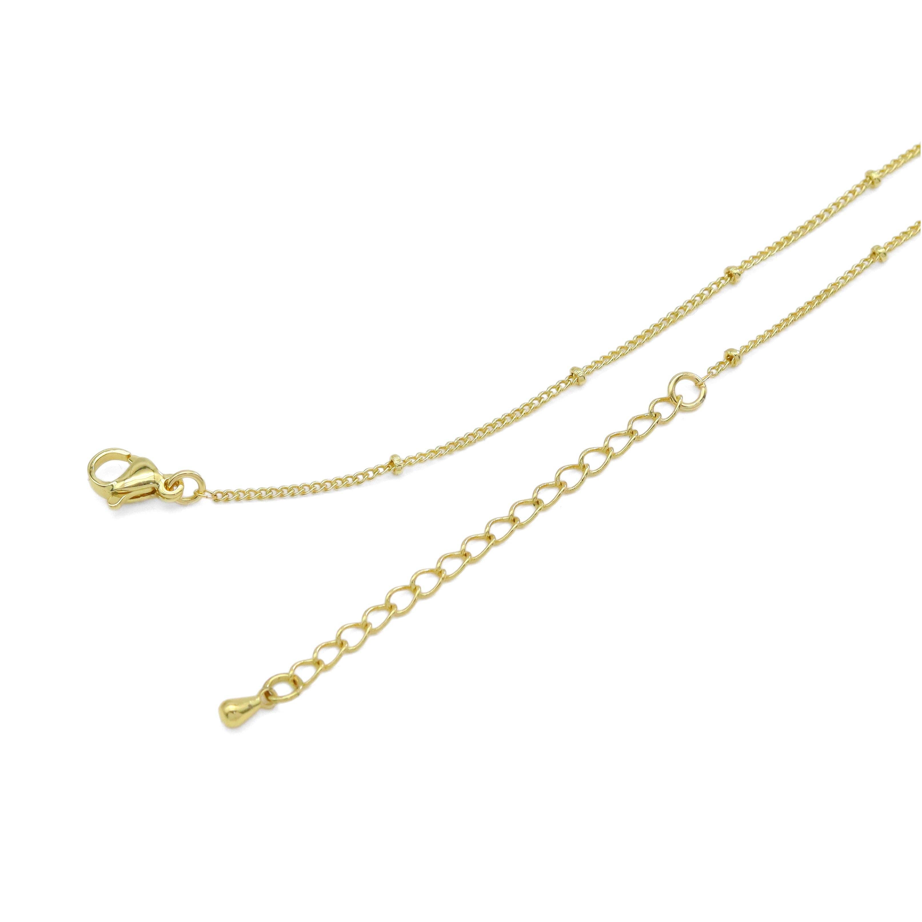 Ballon Bubble Initial Letter Charm Necklace, SKU#EF584