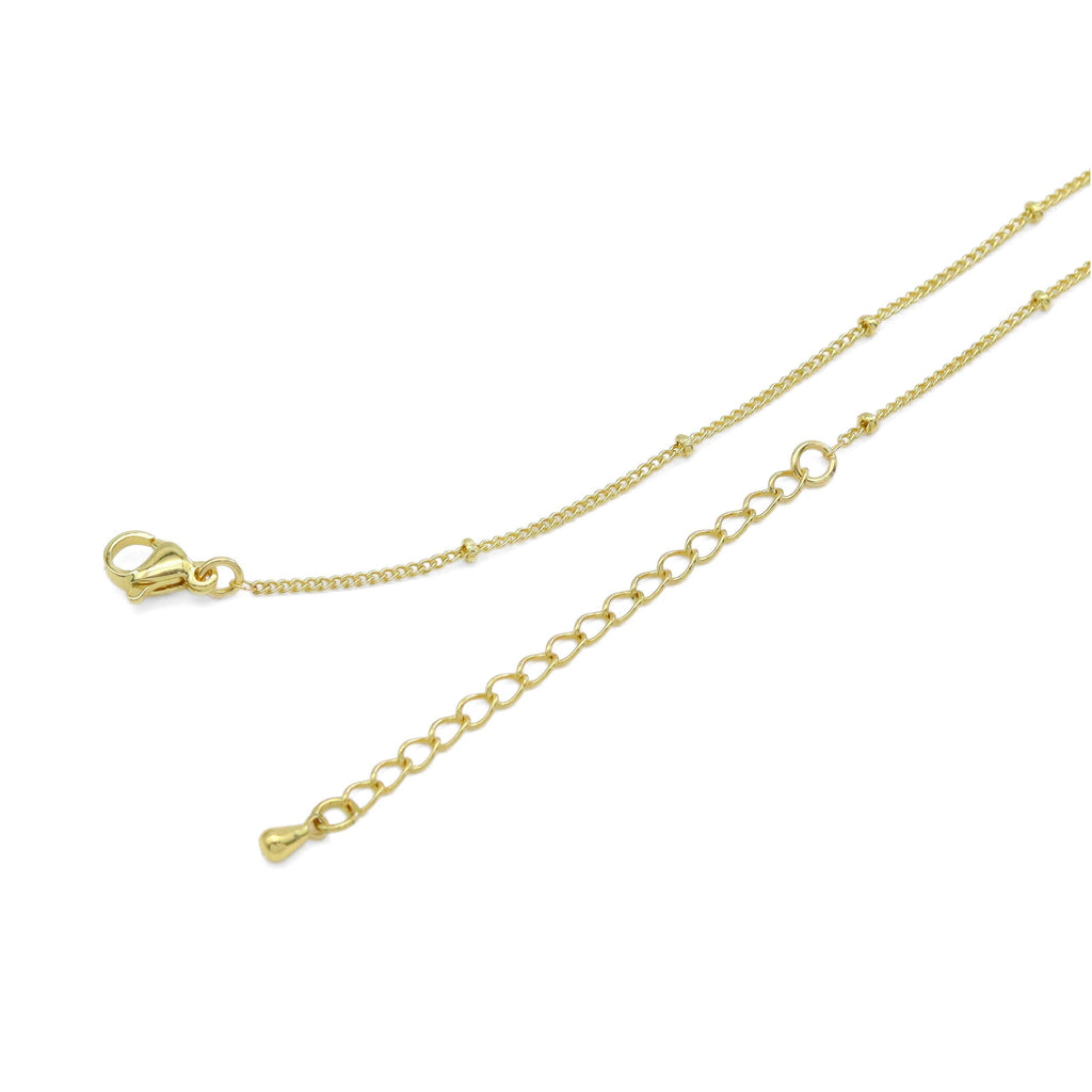 Colorful Round CZ Chain Adjustable Necklace, Sku#EF536
