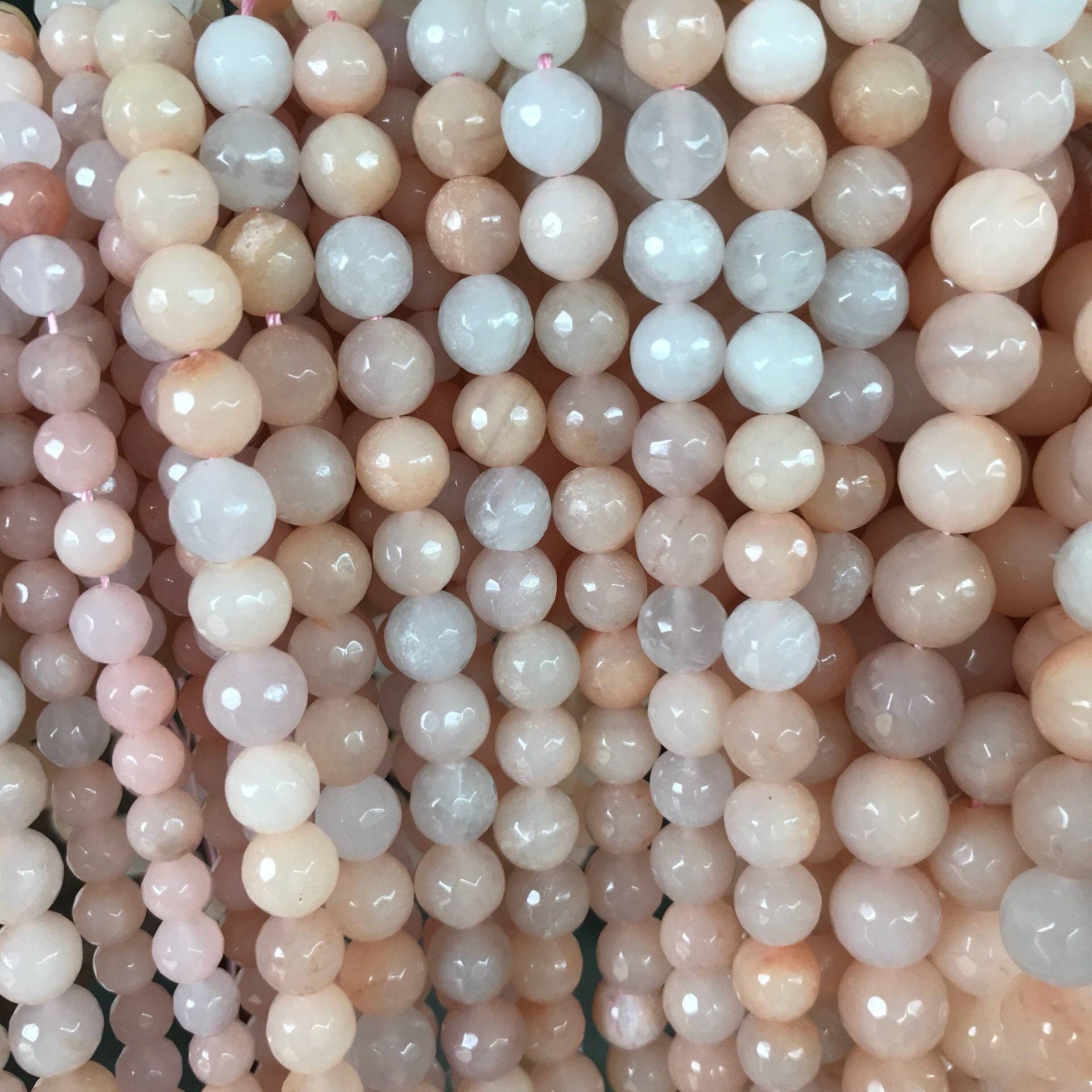 Natural Faceted Round Pink Aventurine beads, 6mm/8mm/10mm/12mm Pink Gemstone beads, Natural Aventurine Beads, 15.5inch strand, SKU#U247