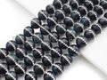 Dark Blue Tiger Eye with Rhinestone Inlaid,6mm/8mm10mm/12mm, SKU#V49