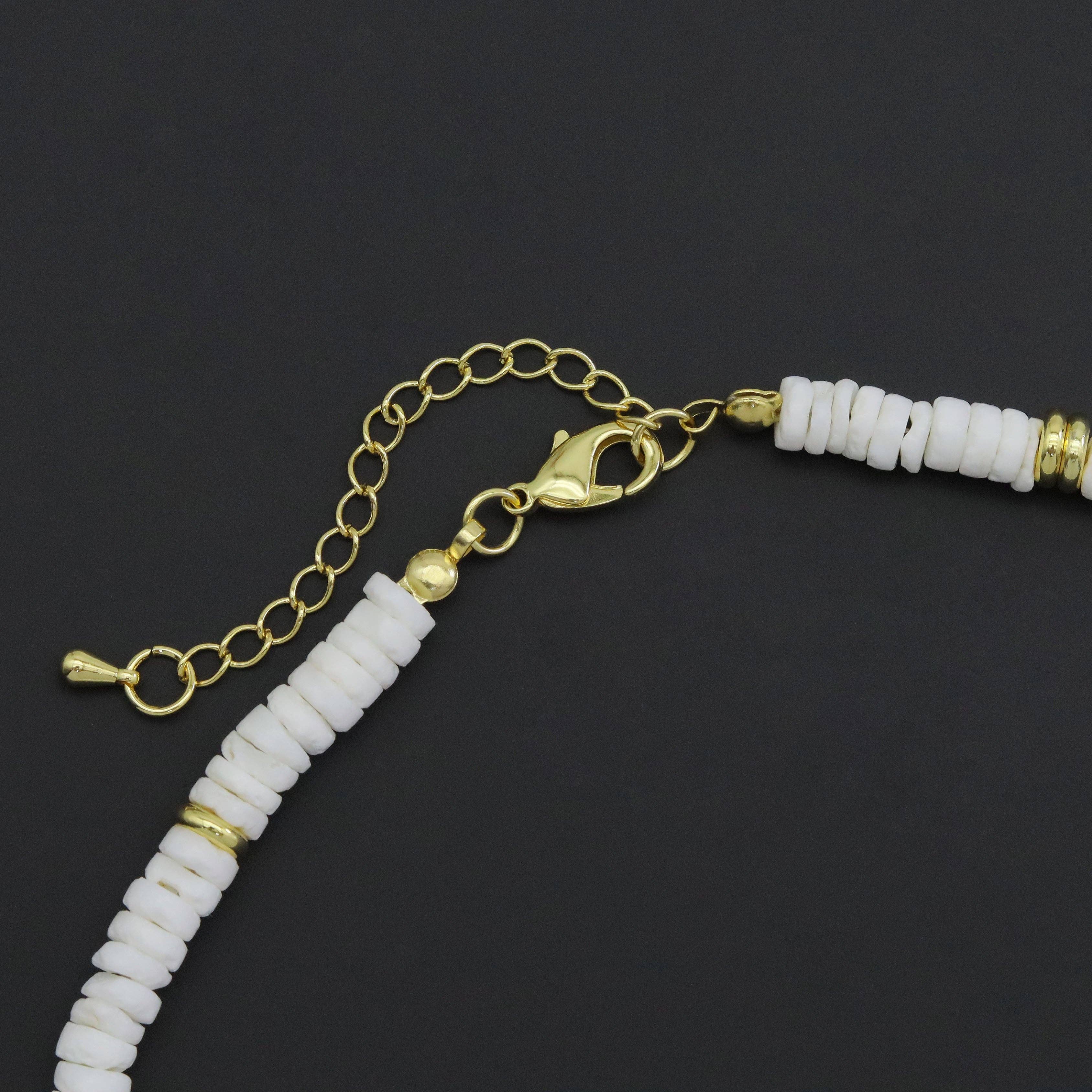Tridacna Stone Necklace, EF548