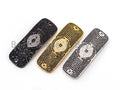 CZ Micro Pave Black Rectangle Evil Eye Bracelet/Necklace Connector, Cubic Zirconia Connectors, 17x51mm, sku#E374C