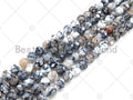 High Quality Black White Fire Agate Beads, Dragon Vein Agate,SKU#U1161