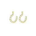 CZ Large Horseshoe U Shape Charm, Sku#LK910