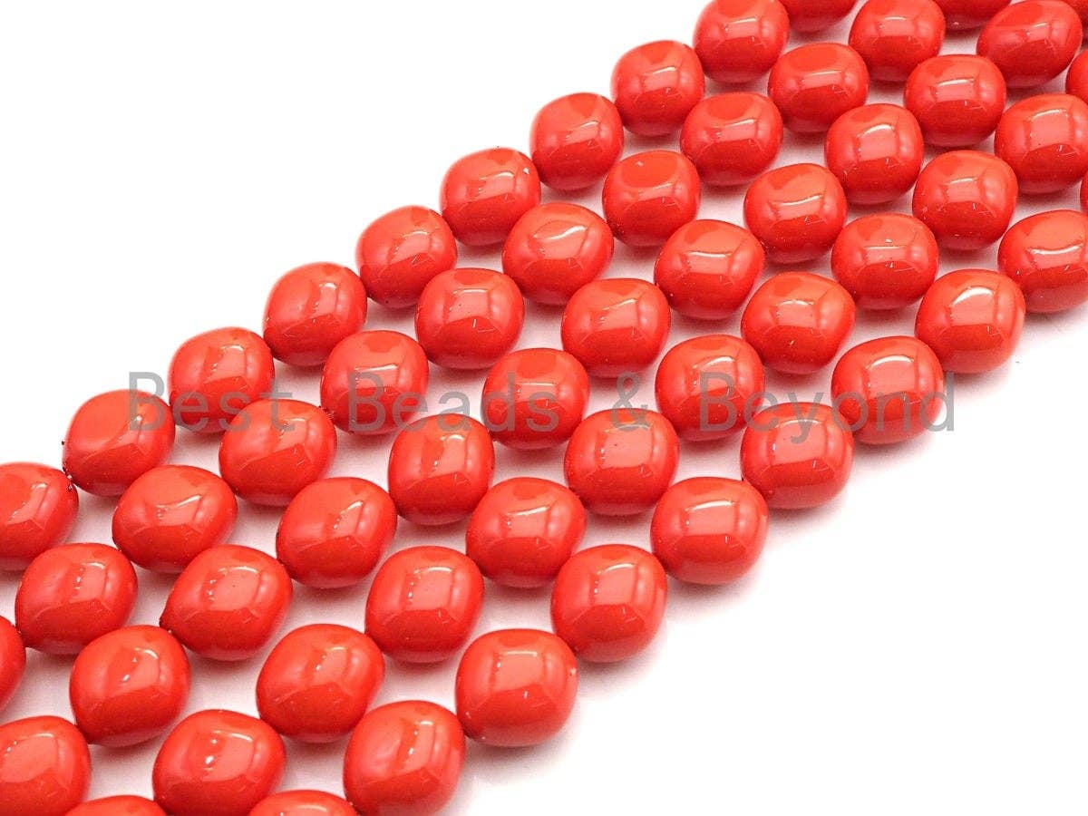 Mother of Pearl Diamond Shape beads, Orange Mother of Pearl, Black Mother of Pearl, 6x13x15mm, sku#T123