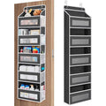 2026 Latest Model 5-Tier Over-The-Door Organizer with 10 Large Pockets Anti-Tilt 44 Lb Capacity Hangable for Bedroom Bathroom Baby Product Storage No Installation Required