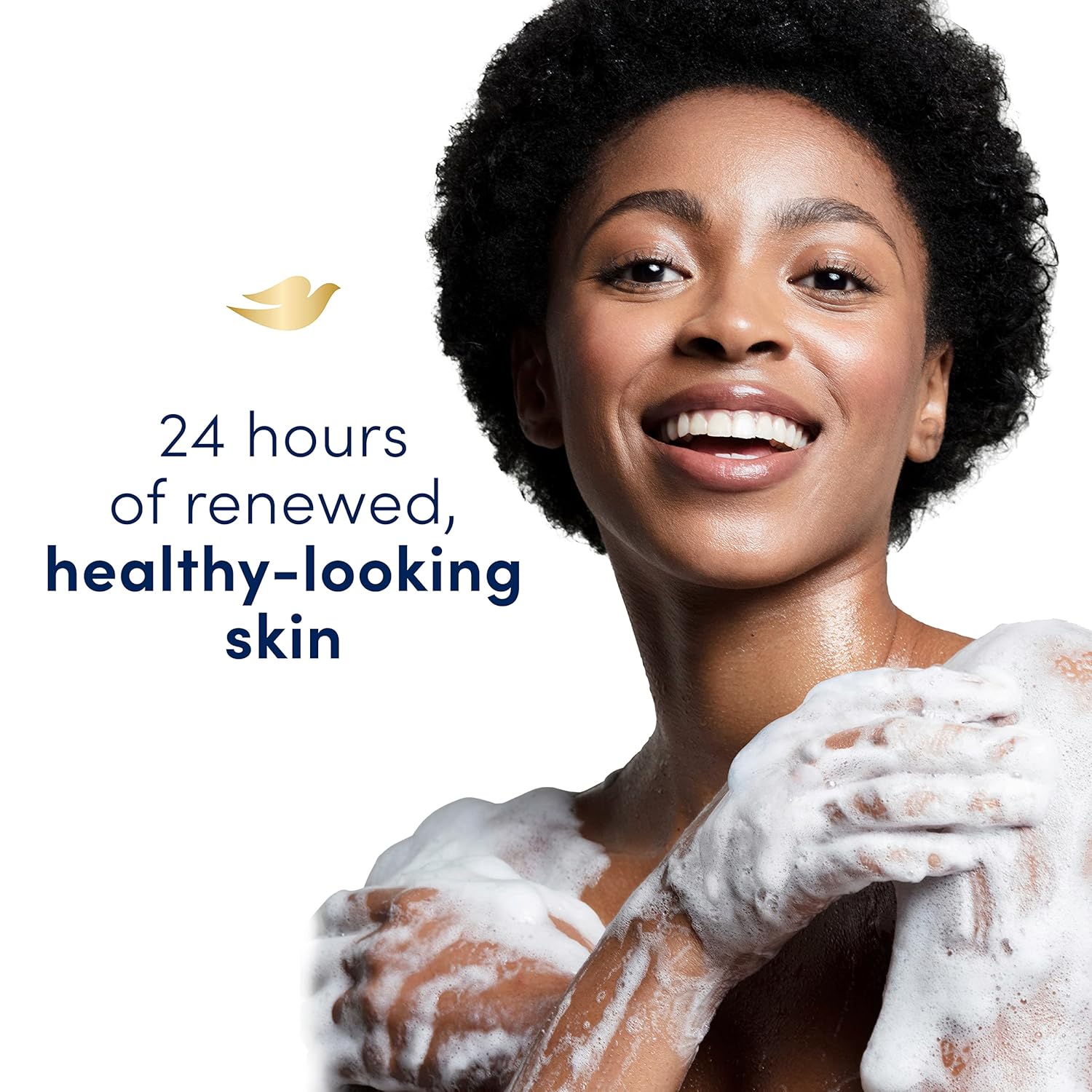 Gel douche Dove 4 unités au beurre de karité et à la vanille pour une peau renouvelée et d'apparence saine Nettoyant doux pour la peau avec MicroHydratation renouvelante 24h 591 ml