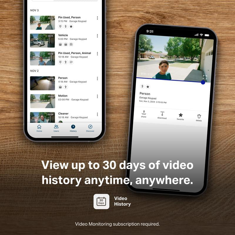 Myq Smart Garage Door Video Keypad with Wide-Angle Camera, Customizable PIN Codes, and Easy Access to Garage via Myq App, Compatible with Liftmaster, Chamberlain, and Craftsman Openers. See & Control Your Garage from Anywhere.