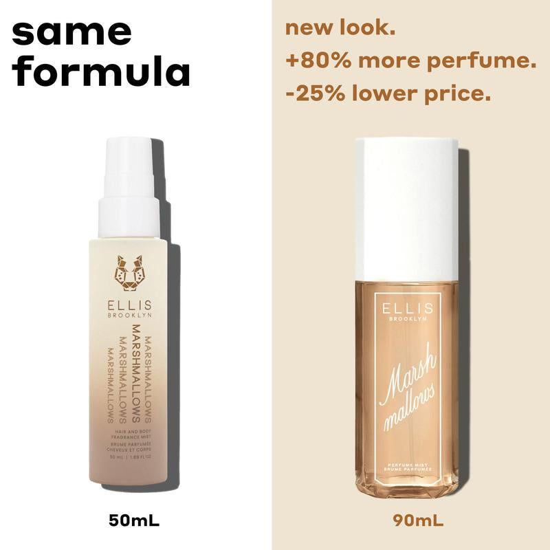 MARSHMALLOWS Perfume Mist 90Ml - Gourmand Perfume Mist with Marshmallow, Caramel Accord, Milky Musks, Vanilla Orchid, and Lemon