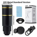 HD 22X Optical Zoom Mobile Phone Lens Universal Clip-On Telescope, Hunting, Camping, Mountaineering, Outdoor Fishing