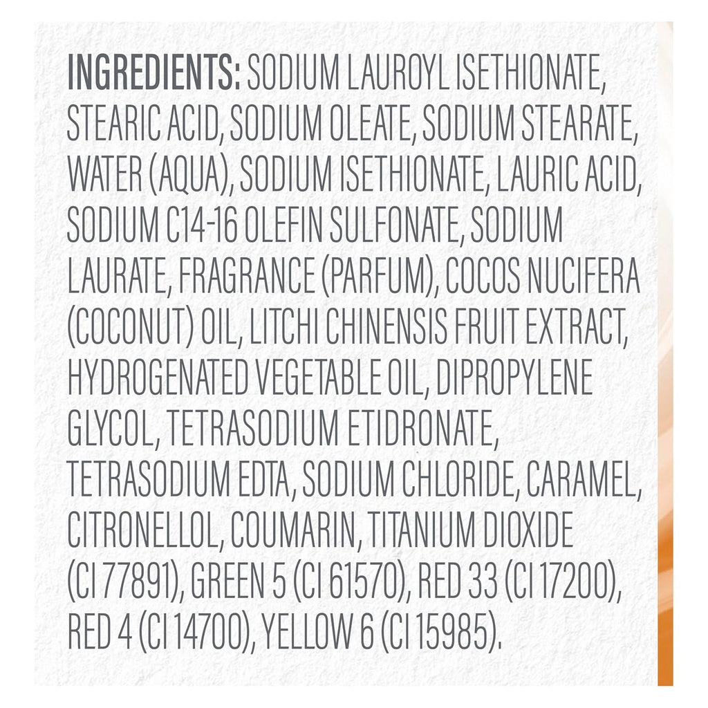 Pain de Toilette Solide Lait Végétal Noix de Coco & Sucre Litchi Revitalisant Douceur Dove, Lot de 4, pour une Peau Hydratée, Nettoyant Doux, Sans Sulfates ni Parabènes, Formule Biodégradable à 98%, 142 g