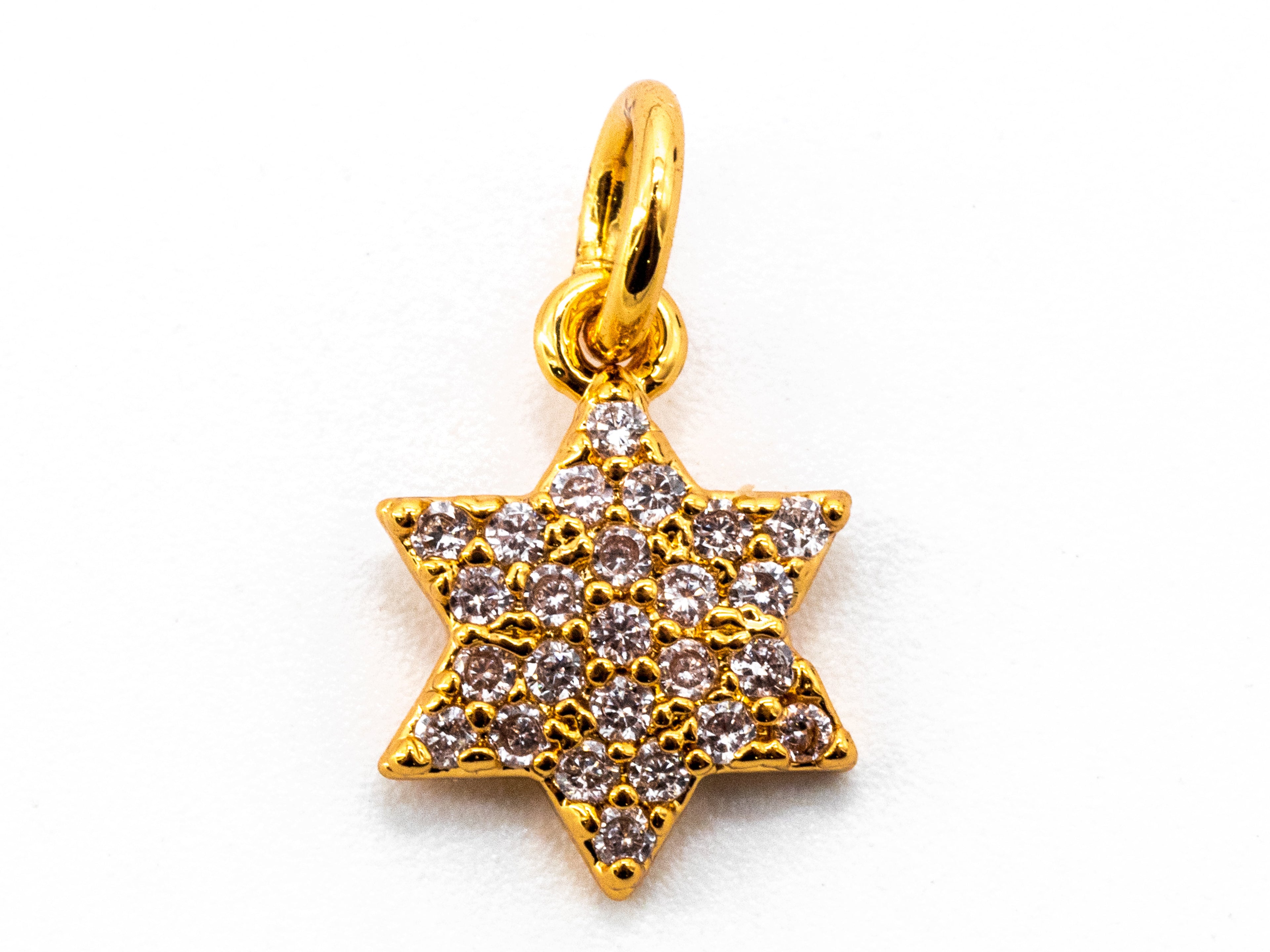 CZ Micro Pave Hexagram Pendant/Charm, Bracelet Necklace Cubic Zirconia David Star Pendant Charm, 8x11mm,sku#Y16