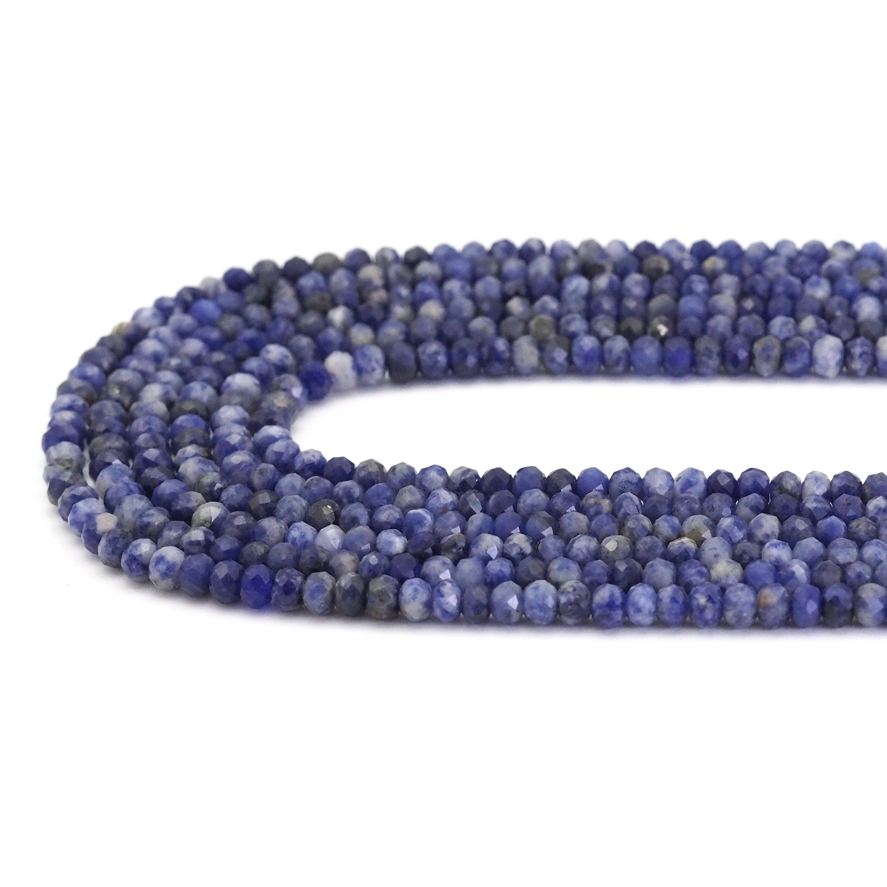 4x6mm Sodalite Faceted Rondelle Beads, Sku#U1659