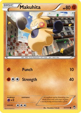 Makuhita 051/111 - XY  Furious Fists