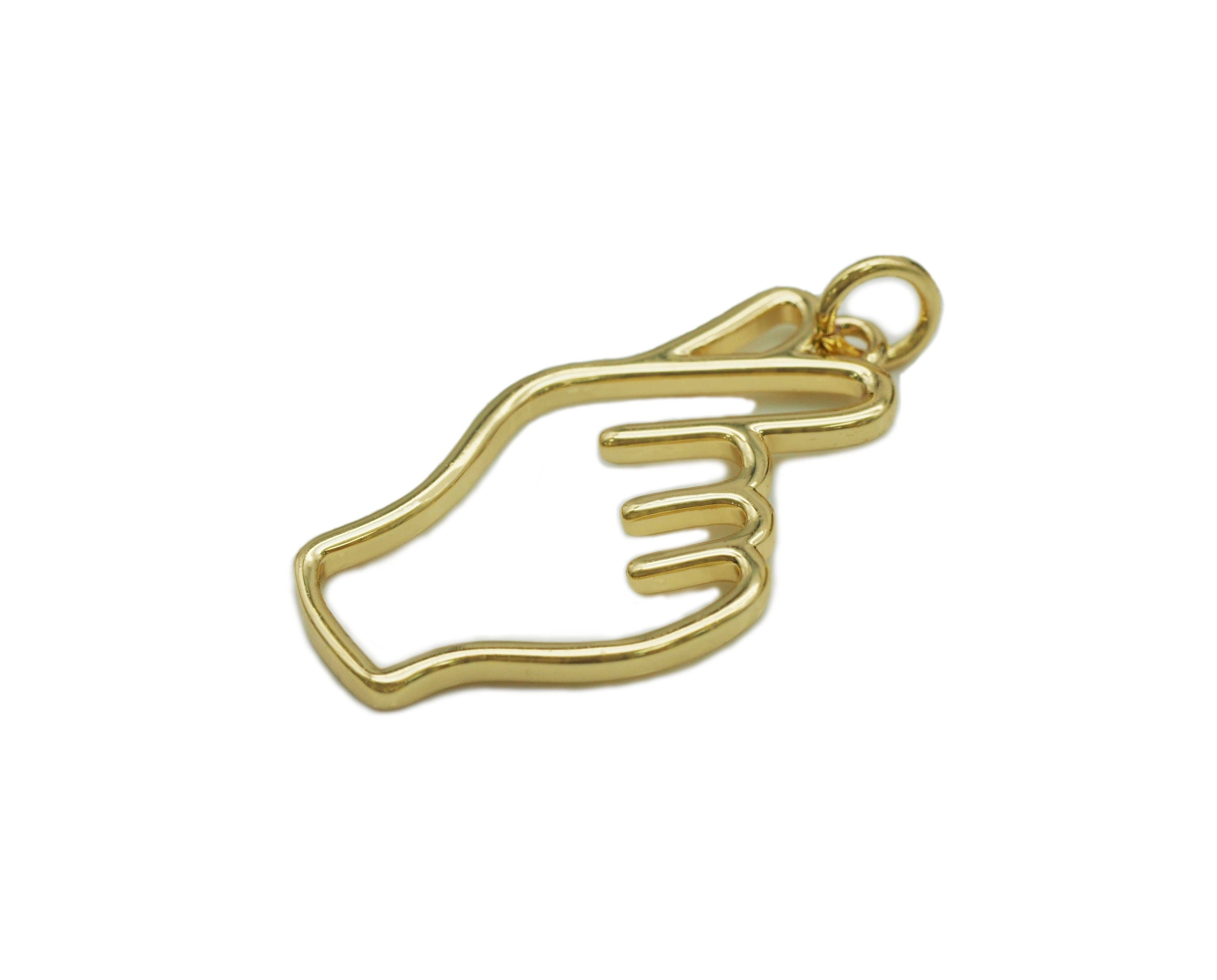 Love You Hand Gesture Charm, Sku#F1465