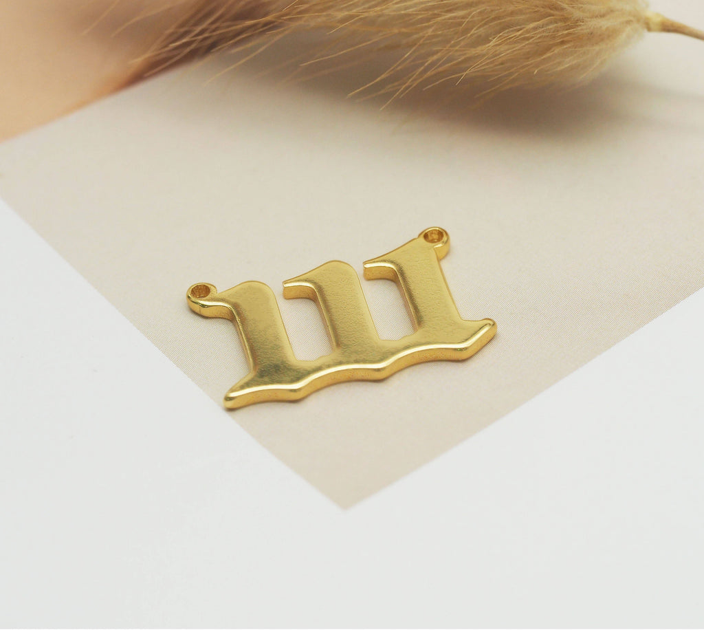 Angle Number Charm, Sku#Y660