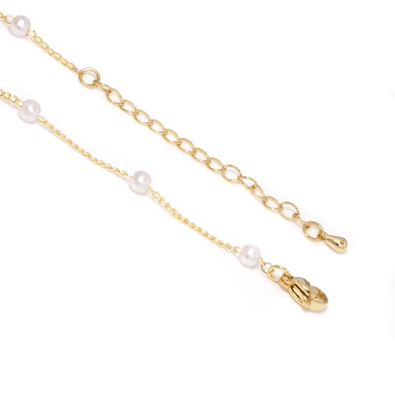 Pearl Dainty Butterfly Necklace,sku#EF292