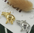 CZ Elephant Charm, Sku#Z1438