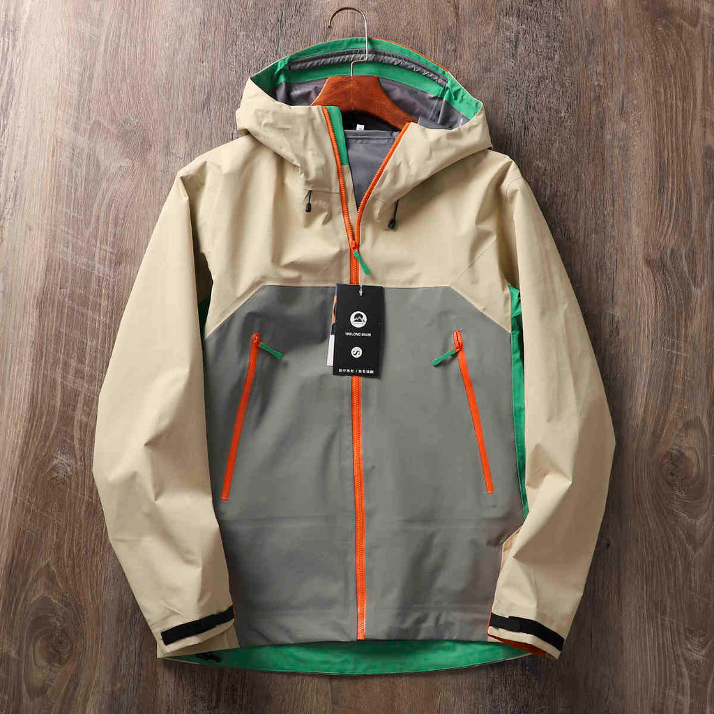 Outdoor Rainproof And Waterproof Full Pressure Glue Hard Shell Shell Jacket