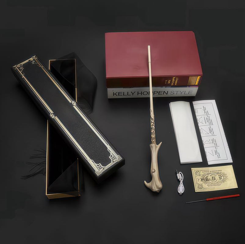 Magic Wand Real Magic Wand Amazing Effect Reproduction Halloween Role Play Tools Stick Costume Role Play Party Dumbledore Props