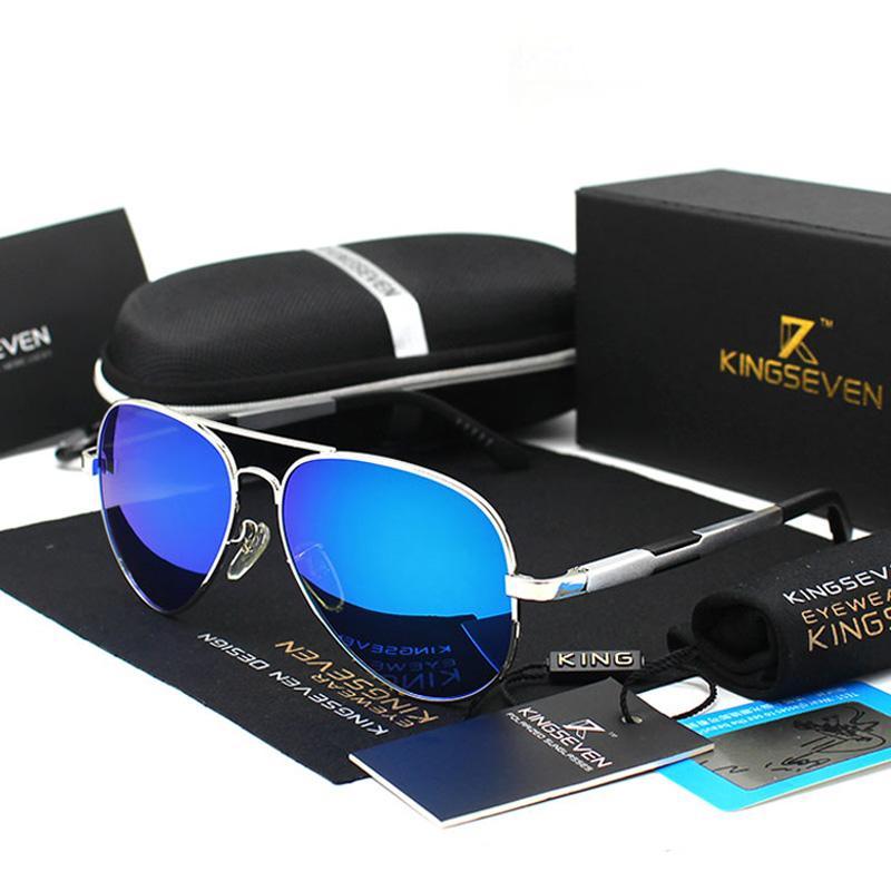 Lunettes de soleil de luxe pour homme/femme, en aluminium, magnésium et or, verres polarisés, style militaire, pour la conduite