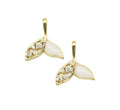 CZ Enamel Shark Tail Charm, Sku#LD198