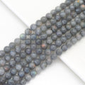 Genuine Labradorite Round Smooth Beads, 8mm/10mm/12mm, Sku#U