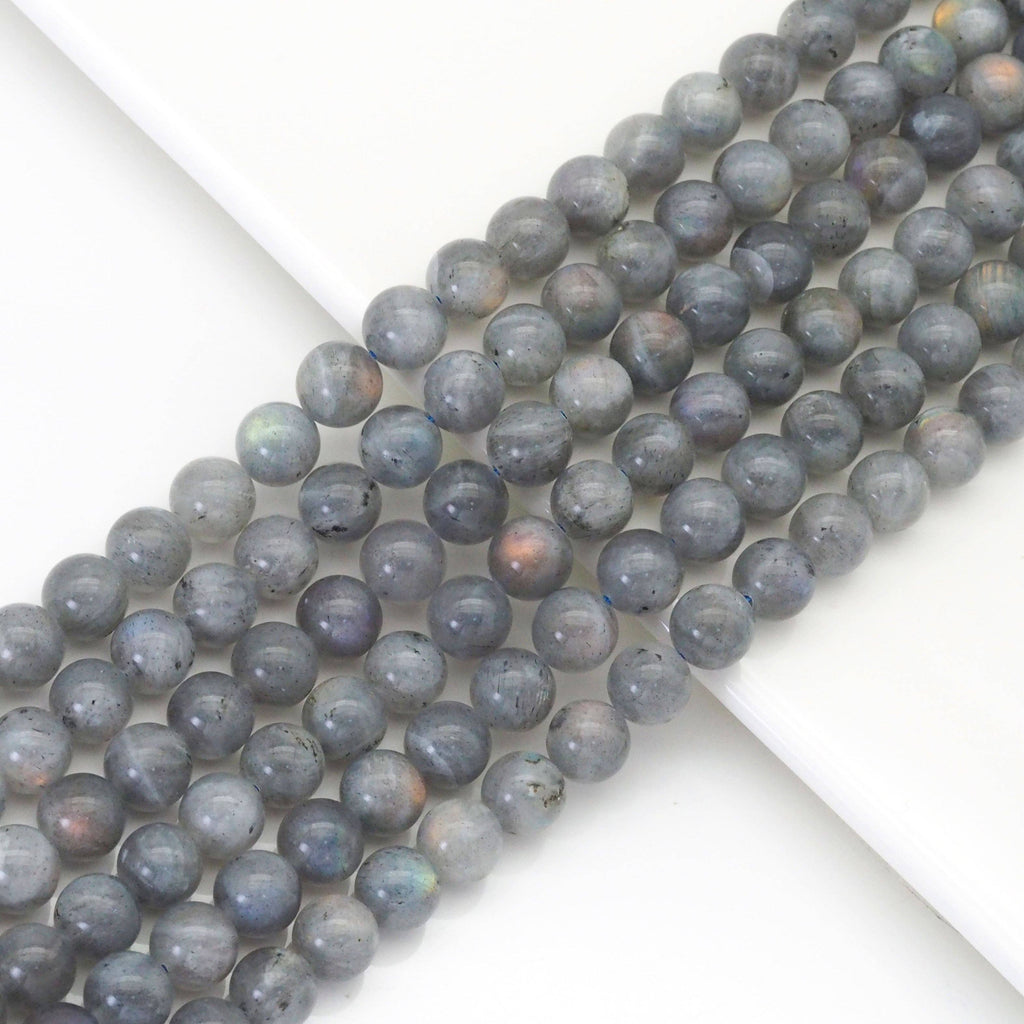 Genuine Labradorite Round Smooth Beads, 8mm/10mm/12mm, Sku#U
