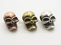 Antique Style Mini Skull Bead, Paracord Survival Bracelet Beads, Big Hole Skull Spacer Beads, Men's Jewelry Findings,7x7x10mm,sku#Y115