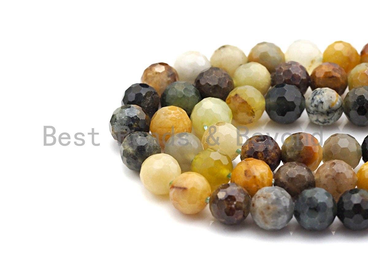 High Quality Natural Pitersite Beads, Round Faceted 6mm/8mm/10mm/12mm, sku#U648