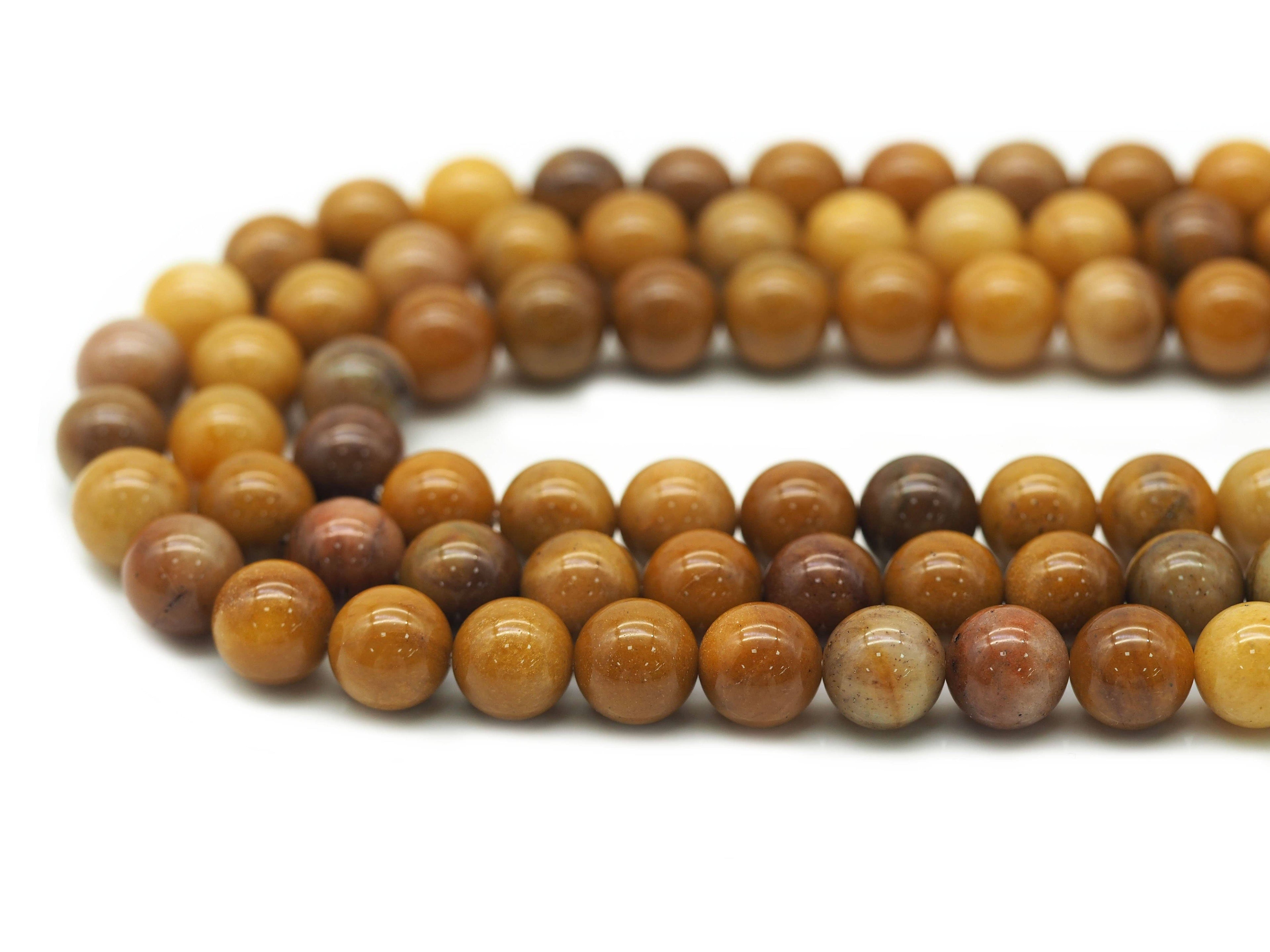 Genuine Goldstone Round Smooth Beads, Sku#U1333