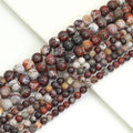 Genuine Mexican Crazy Agate Round Smooth Beads, Sku#U1944