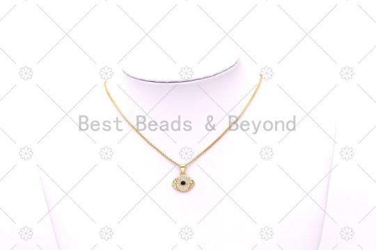 CZ  Evil Eye Charm, Sku#LK543