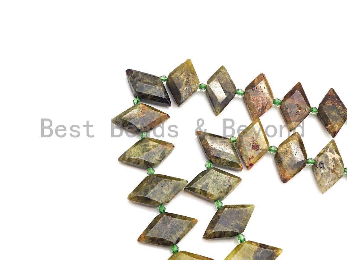 High Quality Natural Green Garnet Horse Eye Shape Beads, Natural Green Garnet beads, 16x30mm, sku#U677