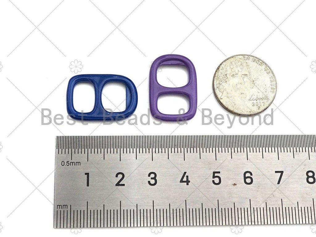 Colorful Enamel Soda Pop Tab Charm, 18K Gold Filled Soda Pull-tab Charm, Can Tab Pendant, Enamel Jewelry, 23x16mm,Sku#E541