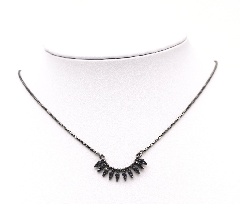 Black CZ Charm, Sku#B162