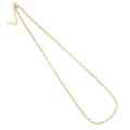 Thin Oval Link Gold Adjustable Necklace, Sku#LD494