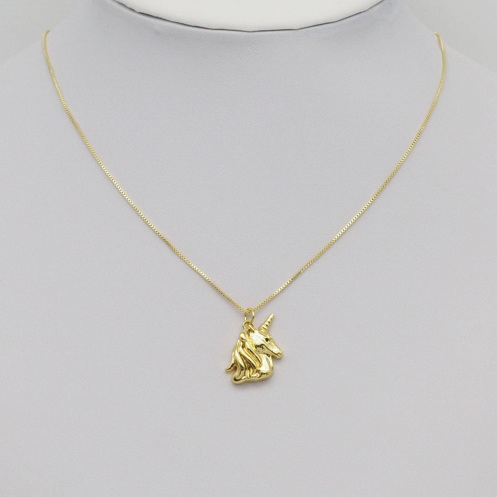 Gold Unicorn Charm, Sku#Y877