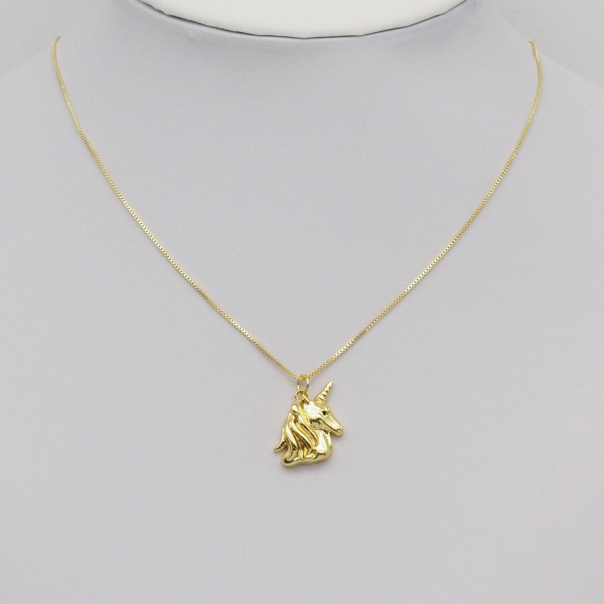 Gold Unicorn Charm, Sku#Y877