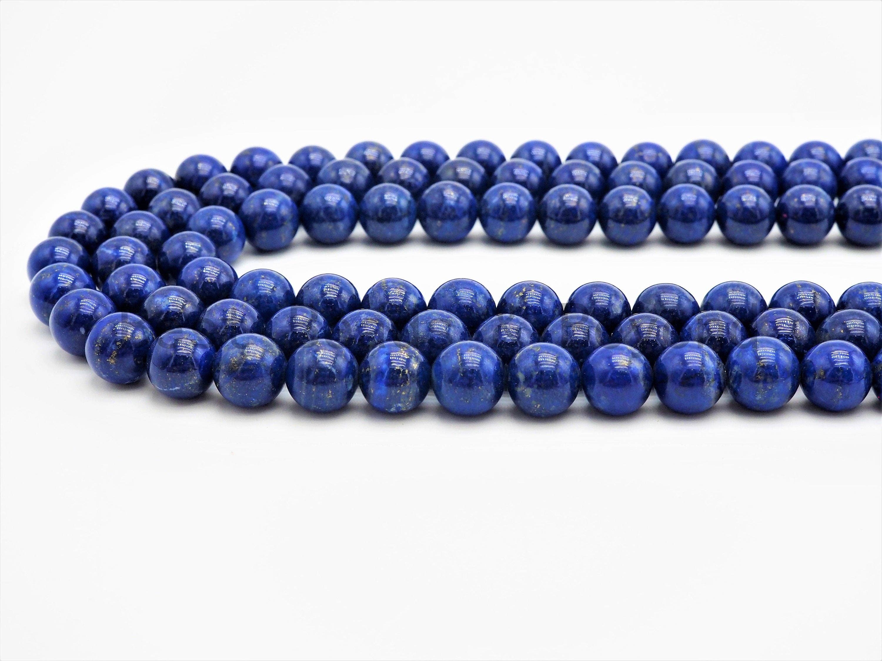 High Quality Natural Lapis Smooth Round Beads, U348