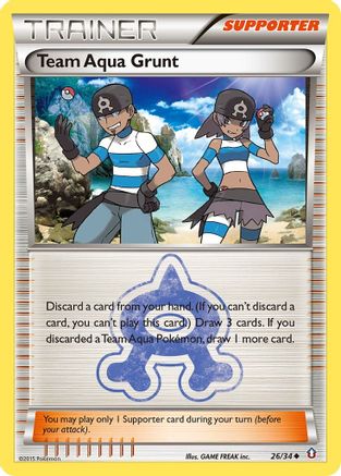 Team Aqua Grunt 026/34 - Double Crisis