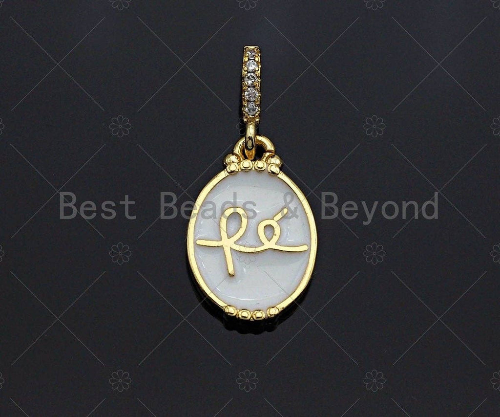 Enamel Oval Shape Charm Pendant, Gold Finish, Red/Black/Pink/White Oval Coin Charm, 11x17mm, sku#JL06