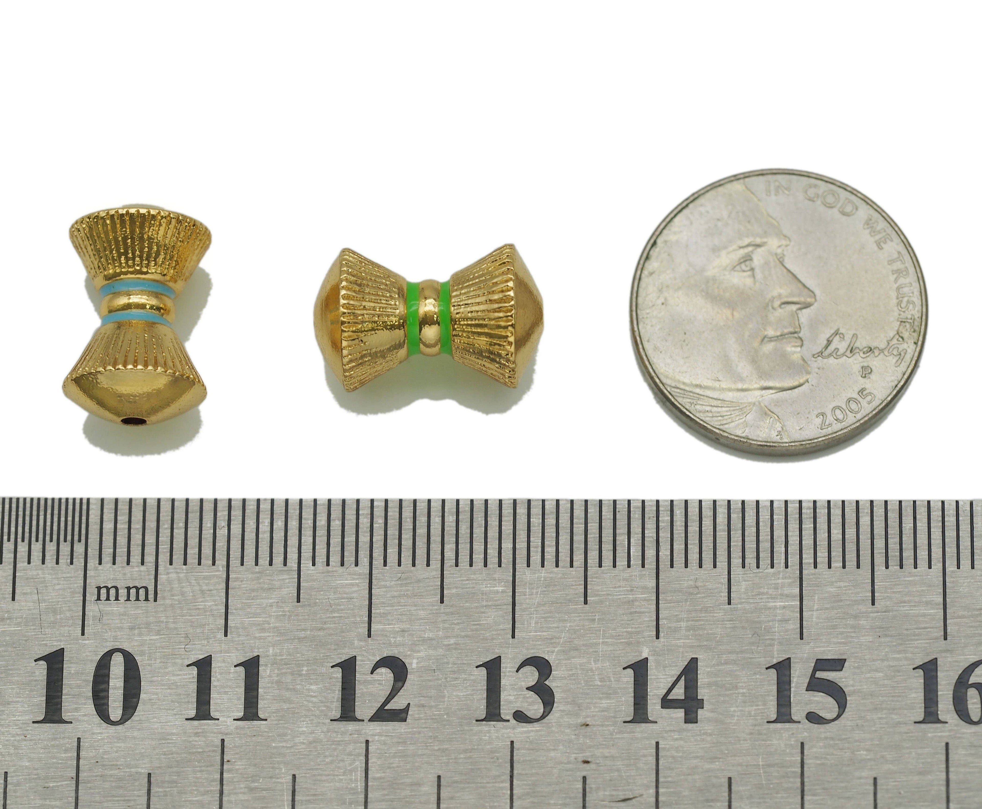 Enamel Spacer Beads, Sku#LK652