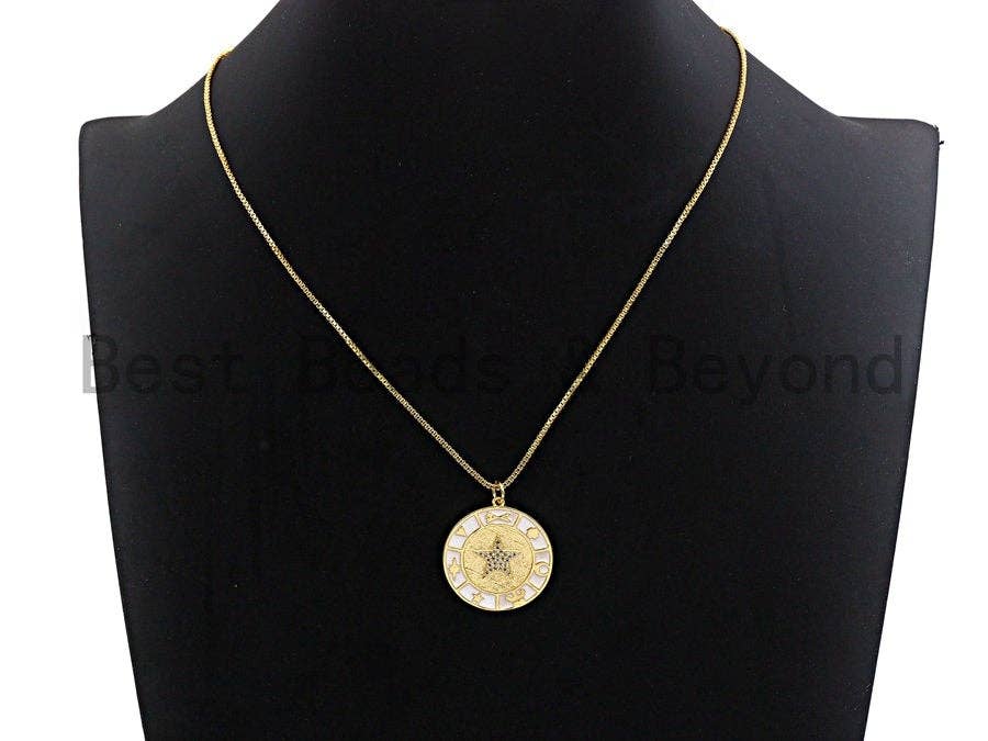 NEW DESIGN Pave CZ Enamel Coin Charms,White Enamel Pendant,Enamel Coin Pendant, Oil Drop jewelry Findings,25x27mm,sku#Z397