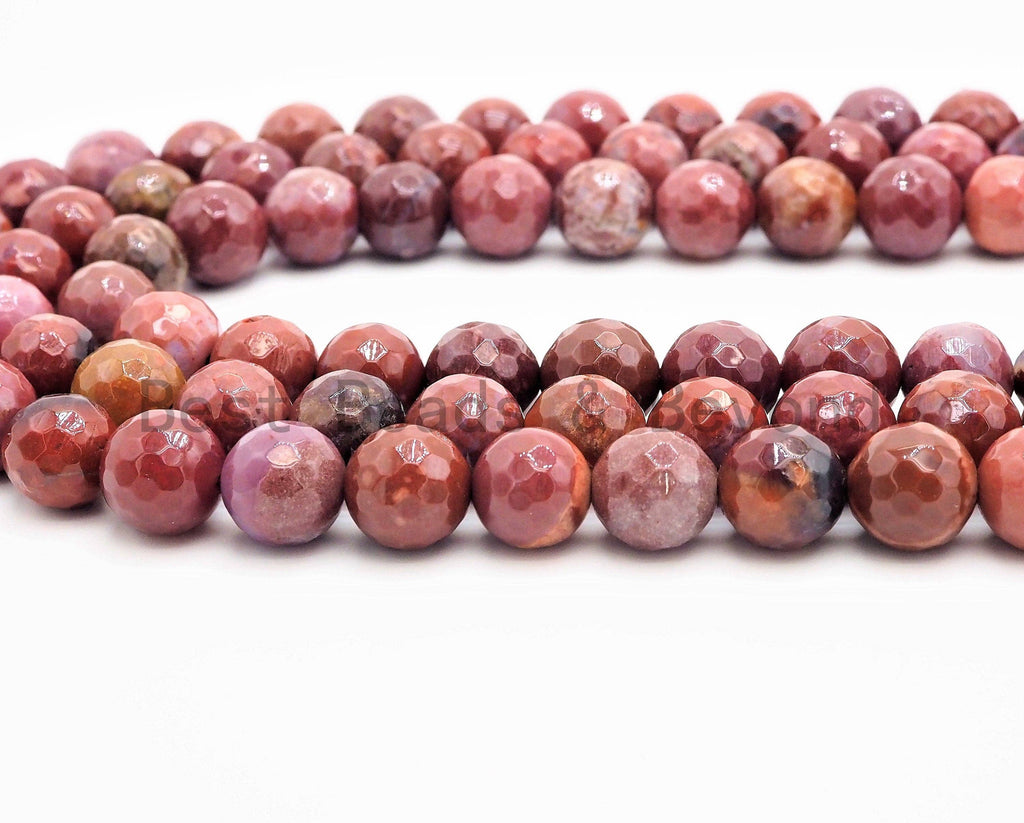 Quality Natural Faceted Bloodshot Jade beads, 8mm/10mm/12mm Red Agate Gemstone beads, Red Jade Beads, 15.5inch strand, SKU#U329