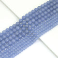 High Quality Blue Angelite Round Smooth Beads, Sku#U1895c