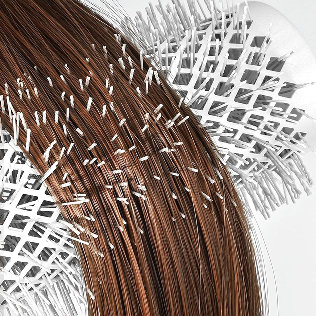 Eagle Fortress Professional Extended Barrel Round Hair Brush for Blow Drying with Ceramic + Ionic, Grey 0.98in