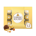 Ferrero Rocher Fine Hazelnut Chocolates Gold Gift Box (12 count)