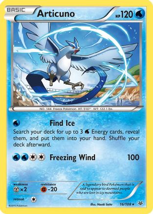 Articuno 016/108 - XY  Roaring Skies Reverse Holofoil