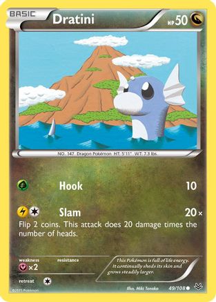 Dratini 049/108 - XY  Roaring Skies Reverse Holofoil